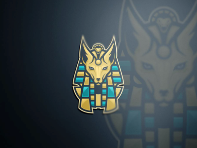 Anubis brand branding company egypt esport icon logo management mascot pharaoh sport