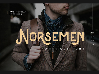 Norsemen - Handmade Font creativemarket download envato font fonts handlettering handmade lettering typegang vintage