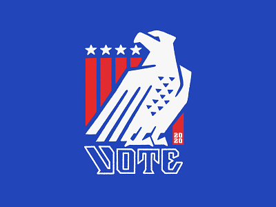 Vote 2020 2020 america design eagle illustration typography usa vote