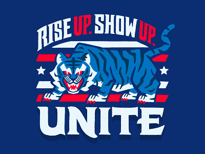 Rise Up Show Up Unite asian american biden design handlettering illustration lettering minneapolis tiger unite vote