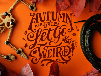Autumn autumn customtype fall halloween handlettering illustration lettering minneapolis minnesota type typography