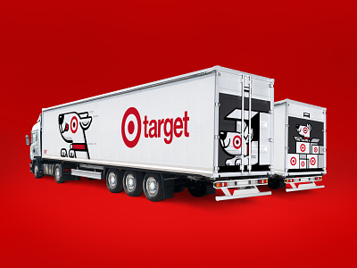 Target Semi Truck brand branding delivery design illustration joy joyride logo minneapolis semitruck shipping target truck
