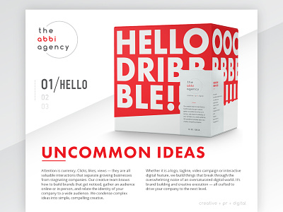 Hello Dribbble! agency branding creative debut design logo nevada reno reno design