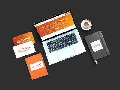 Catalyst branding brand identity branding logo ui website