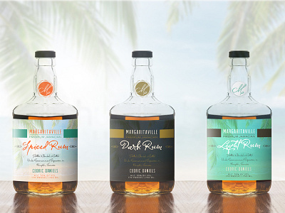 Rum Label Concept 3 label packaging rum spirits typography