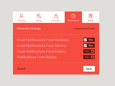 Settings Panel Reound