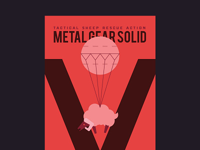 MGS V minimalist poster thing flat gear metal metal gear solid mgs minimalist poster solid