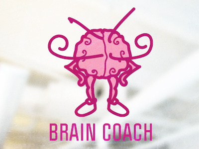 Brain Coach brain coach dk i just idk logo man