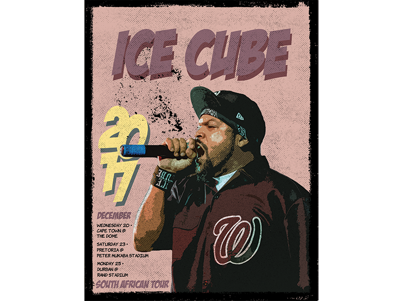 Ice Cube Tour Poster by David Shulkin on Dribbble