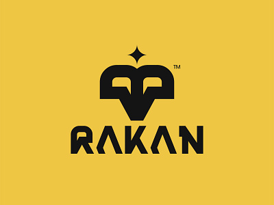 RAKAN branding creative design flat game gaming logo