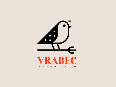 VRABEC art bird branding creative design flat food idea illustration logo luxary resturant varbec