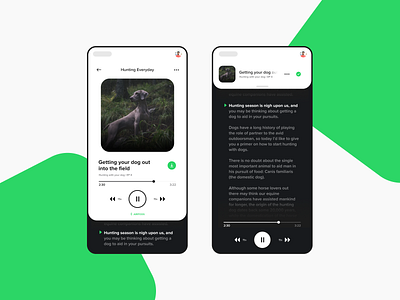 Podcast Redesign branding button concept controls design dribbble interface pause player players podcast podcasts ui user user experience ux video