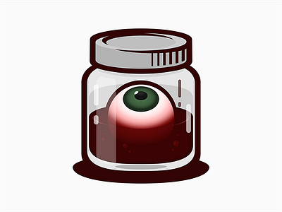 I can see you! blood eye eyeball gore horror jar