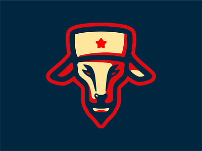 Soviet Goat cccp goat russian soviet ushanka ussr
