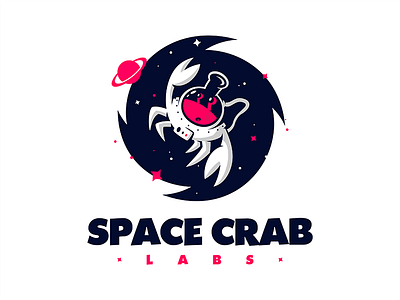 Space Crab Labs astronaut cosmonaut cosmos crab gaming lab labs planet space stars studio