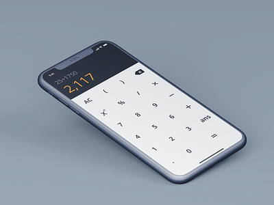 Calculator 004 app daily 100 daily challange dailyui design gradient interaction ios menu ui ux