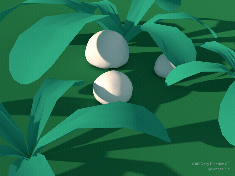 Snowy Slime in Grass | Daily Practice 02