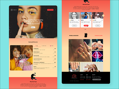 Lucky Claws landing page exploration branding dailyuichallenge design visual design