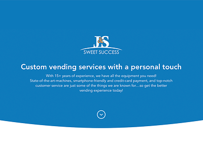 Vending Service Website Concept
