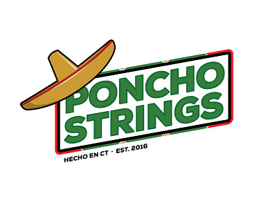 PonchoStrings fun lacrosse logo small business sports