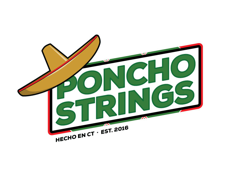 PonchoStrings small business fun lacrosse logo sports