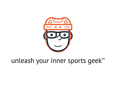 Sports Geek logo brand branding geek logo nerd sports