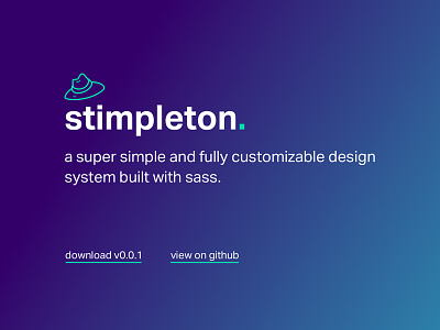 stimpleton - a sass grid and design system