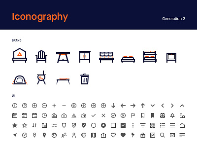 Iconography experiments brand camping icon iconography illustration svg travel ui vector visual