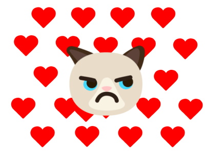 Grumpyheart grumpycat motiondesign twitterheart twitterstar