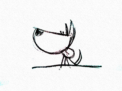 doggy animal character cute dog illustration minimal pencil pet sketch