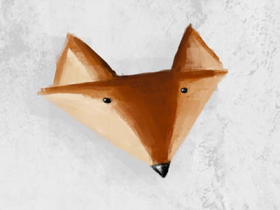 red fox photoshop illustration freehand digitalpainting red fox