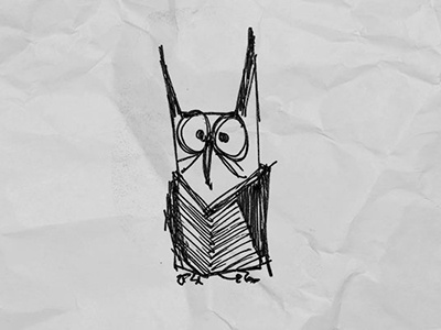 Owl character illustration lineart owl sketch