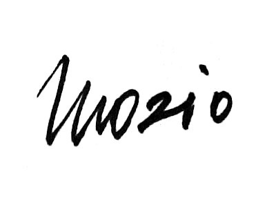 Mozio calligraphy handwrite logo