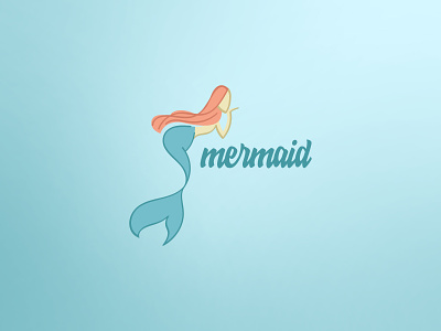 mermaid logo mermaid minimal vector