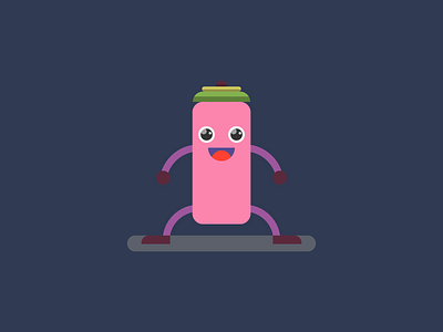 Funny Stick Boy - Flat Character Design art creative flat character illustration stick