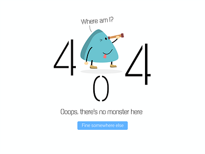 Daily UI Challenge 008 - 404 Page