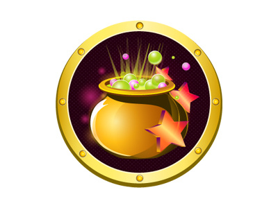 Magic pot art bubbles game icon magic mobile pot star webdev