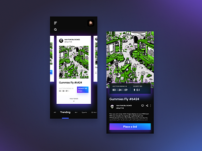 NFT Mobile App Concept