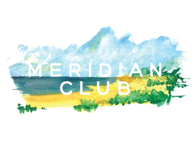 Meridian Club For Dribbb caicos design graphic illustration logo mcwhorter meridian club painting seth turks watercolor