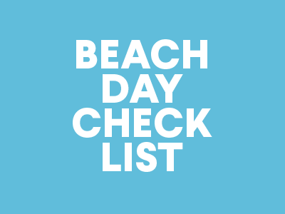 Beach Day Checklist