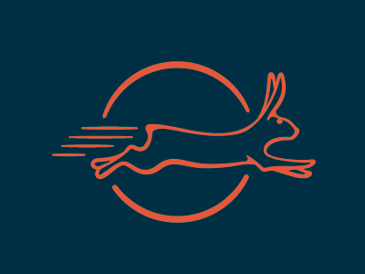 Jackrabbit badge bunny design graphic hare logo mark mcwhorter rabbit seth