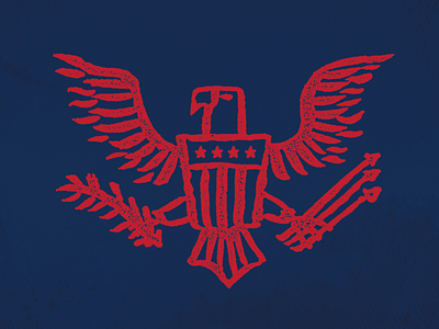 America Eagle american badge design eagle illustration logo mark mcwhorter seth usa