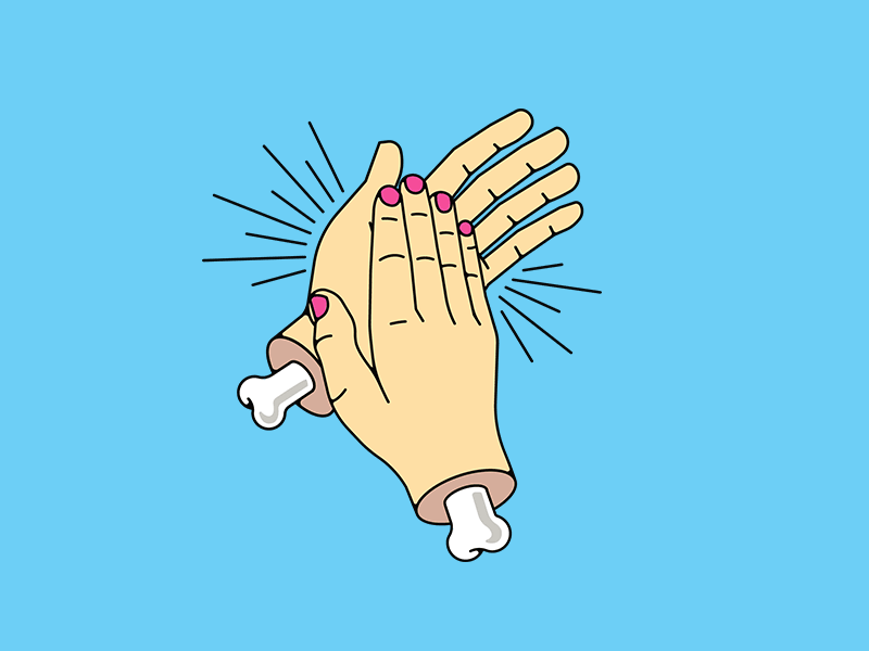 Give em a hand animation clap design drawing graphic hand hands illustration vector