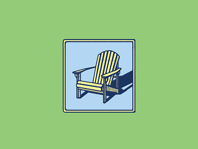 Take a Seat adirondack chair design drawing graphic illustration logo mcwhorter seth sketching