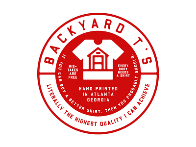 Backyard Ts atlanta badge design graphic logo mark mcwhorter seth