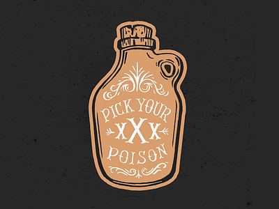 Pick Your Poison drawing hand illustration lettering type typography vintage