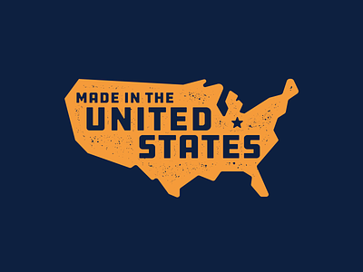 Made In The US badge design graphic illustration logo mark mcwhorter seth states typography united united states usa