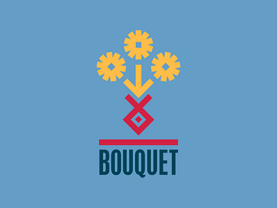 Bouquet design graphic illustration logo mark mcwhorter seth typography vector