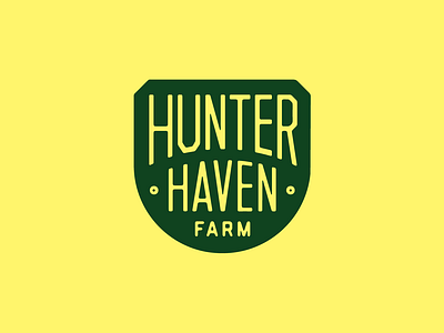 HHF Badge badge branding design farm hunter illustration logo mark mcwhorter seth typography