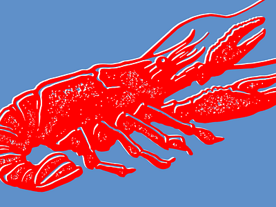 Electricrawfish animal animal pet crawfish design drawing graphic illustration louisiana mcwhorter seth sketch